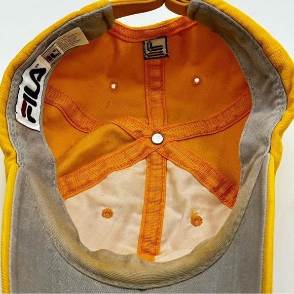 Fila Yellow Ball‎ Cap, Adjustable Buckle Closure - Picture 11 of 12